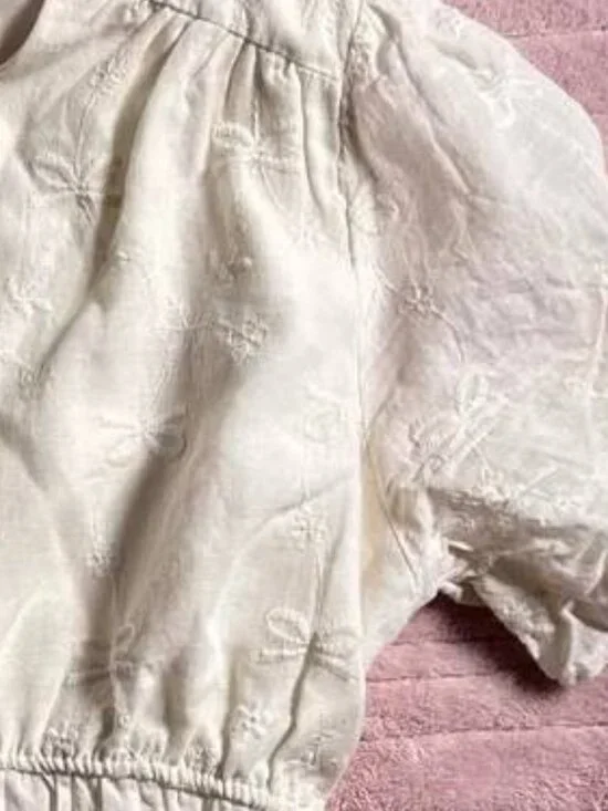 White Peplum Top - Picture 3 of 3